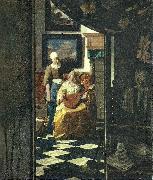 Jan Vermeer brevet Spain oil painting artist